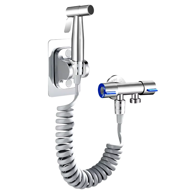 SteelFlow™ Stainless Steel Handheld Bidet Sprayer Set