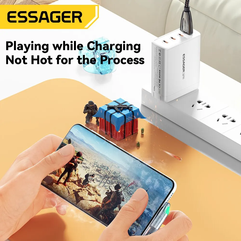 ChargeWave - Amazing USB Charging Cable, Type: A-C ,  super fast charging, 90-degree, LED cable charger for Samsung.