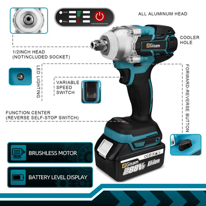 MaxiWrench™ (Brushless Cordless Electric Impact Wrench)