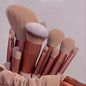 LuxeBlend™ (13 PCS Makeup Brushes Set - Eye Shadow, Foundation, Blush & Beauty Tools with Bag by GlamEssence)